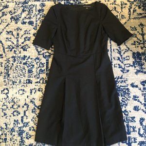 Black Short Sleeve Sheath Dress